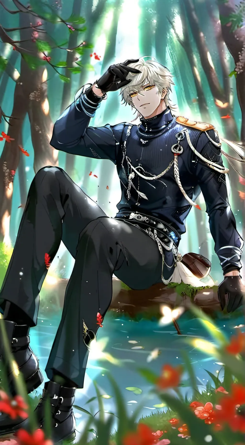 ai character: -Asher- background