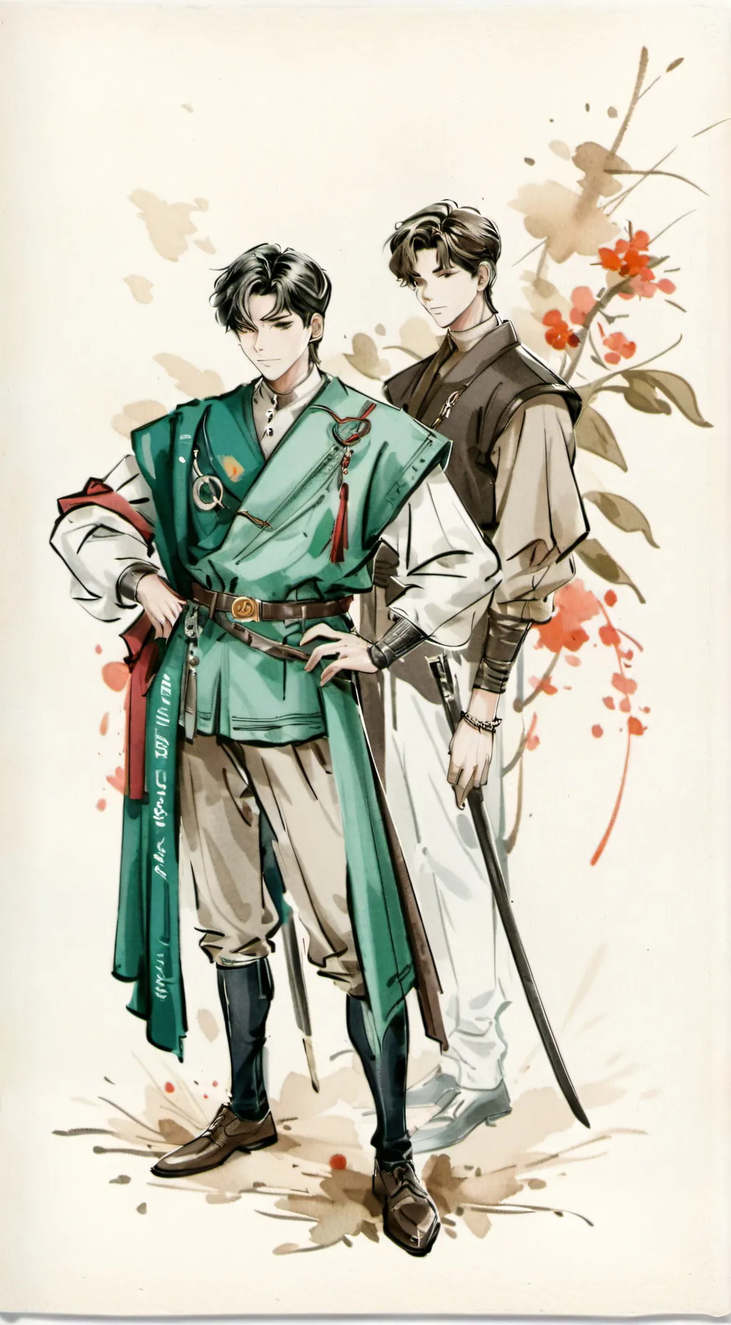 ai character: lucas e daniel background