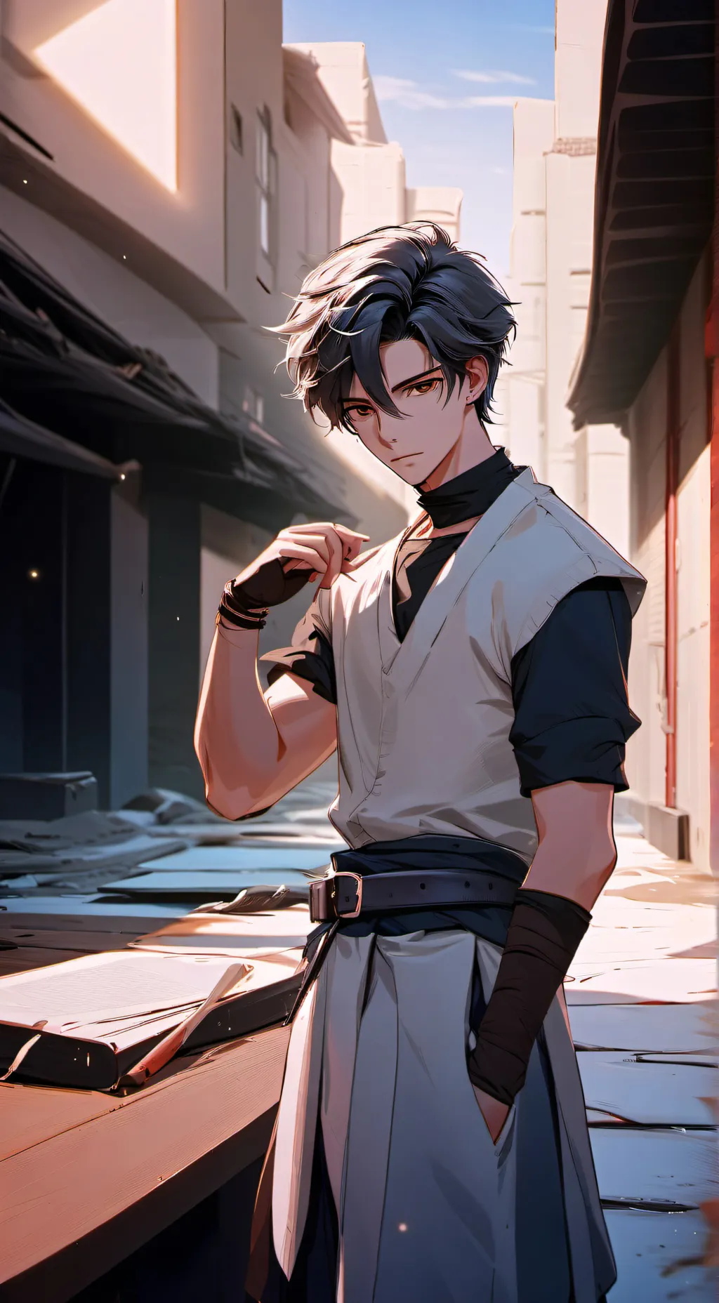 ai character: Allen  background