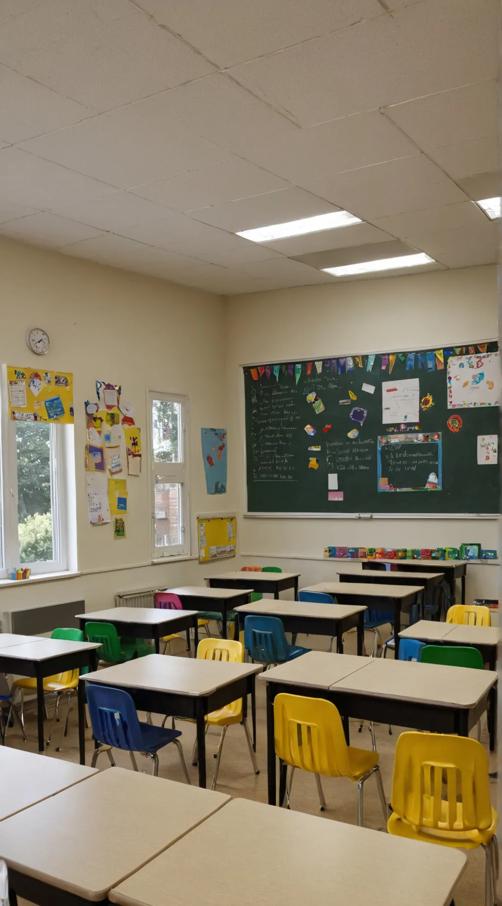 ai character: C6 classroom  background