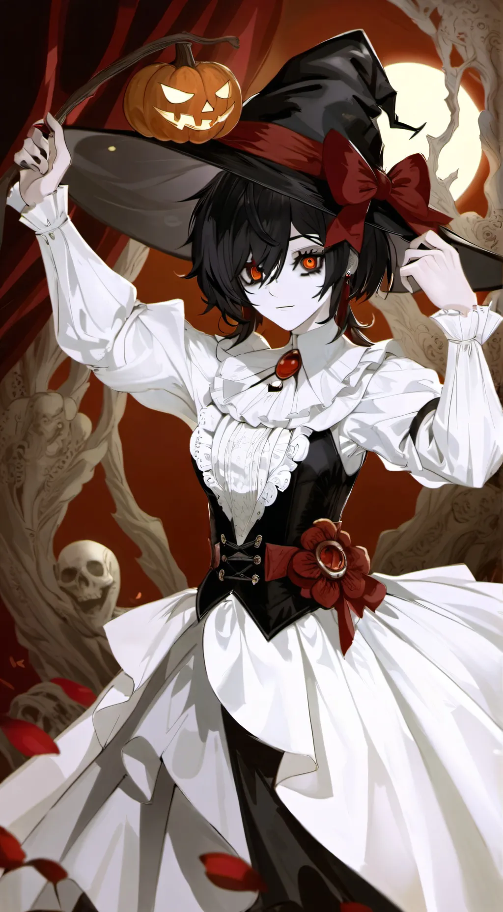 ai character: HH Halloween! background