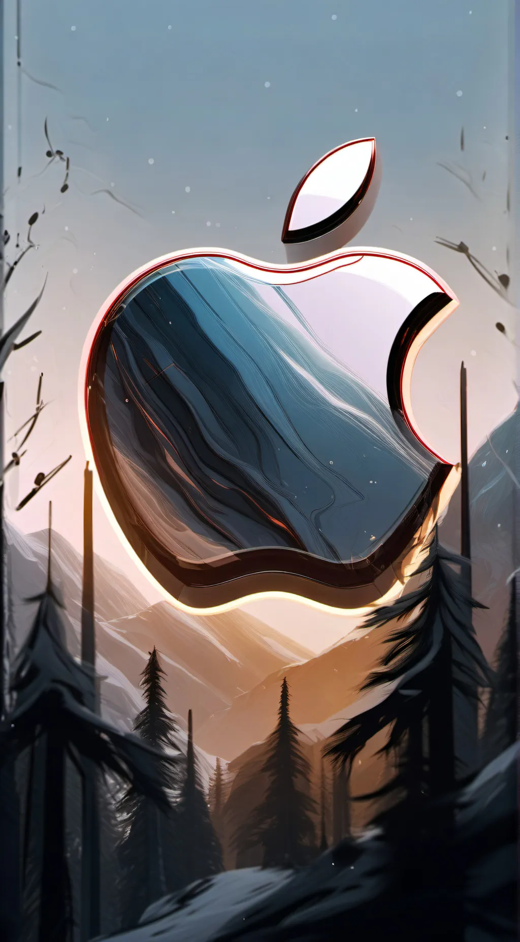 ai character: apple background