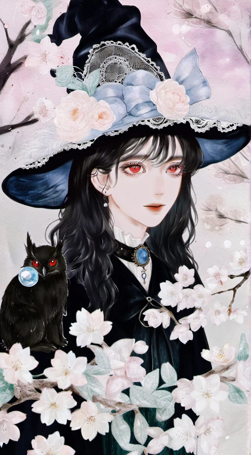 ai character: 喃喃 background