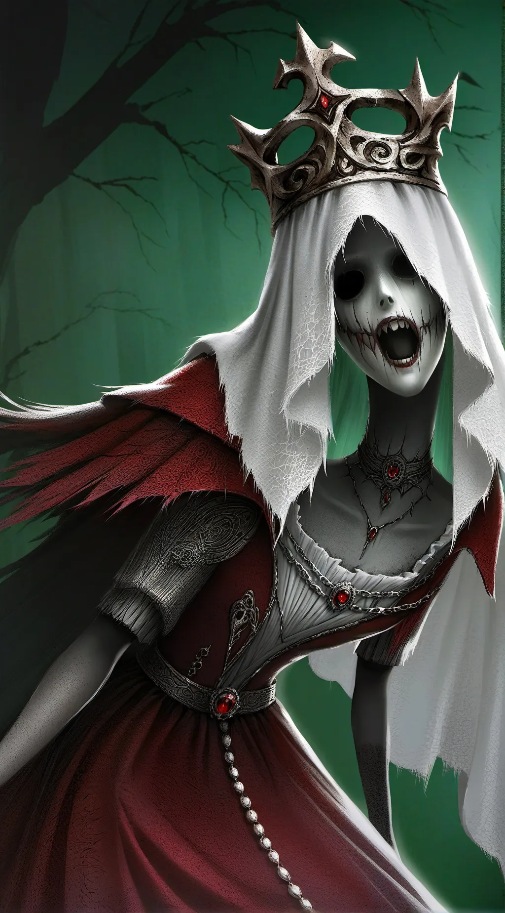 ai character: mha haunted house background