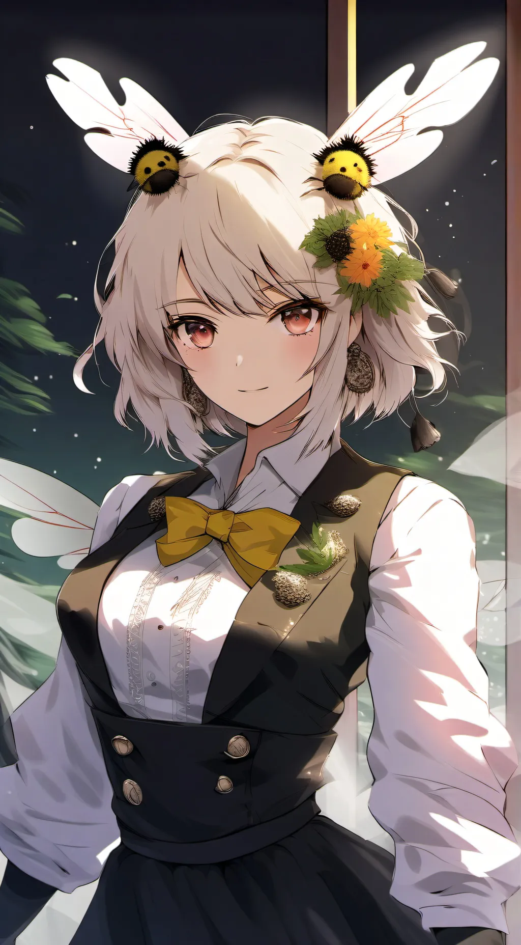 ai character: Abejita 🐝🤓👆🏼 background