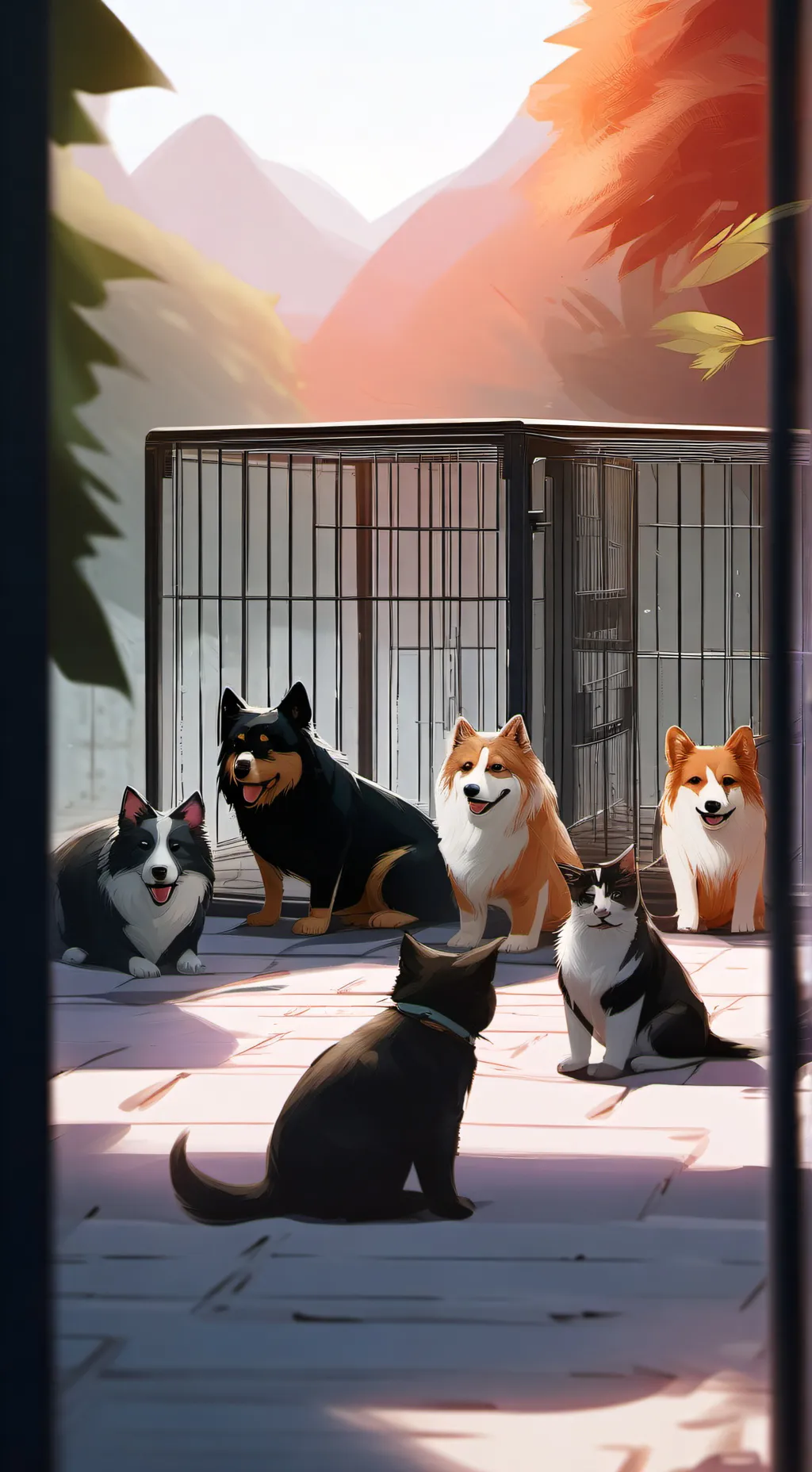 ai character: ◆Animal Shelter◆ background