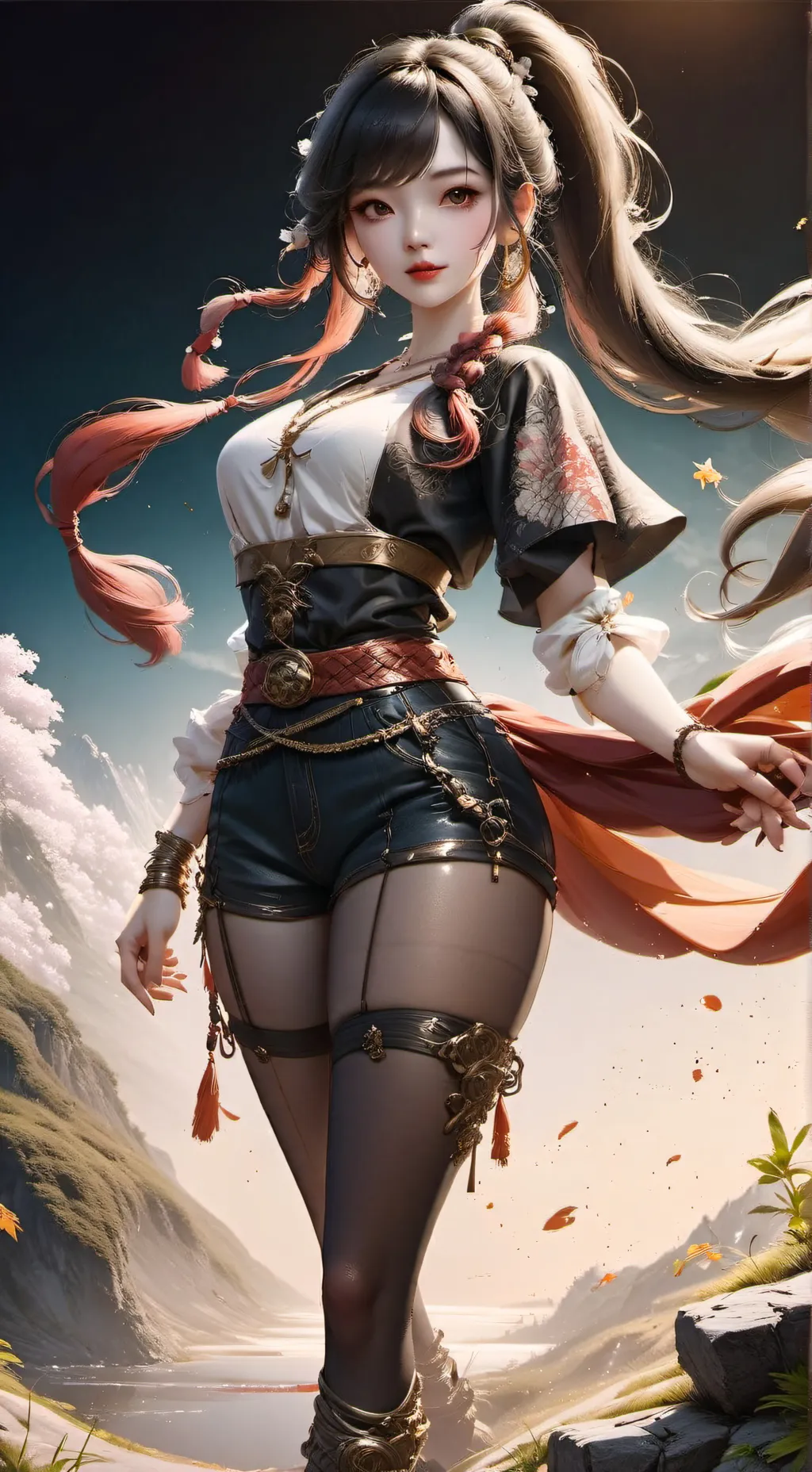 ai character: sus girl background