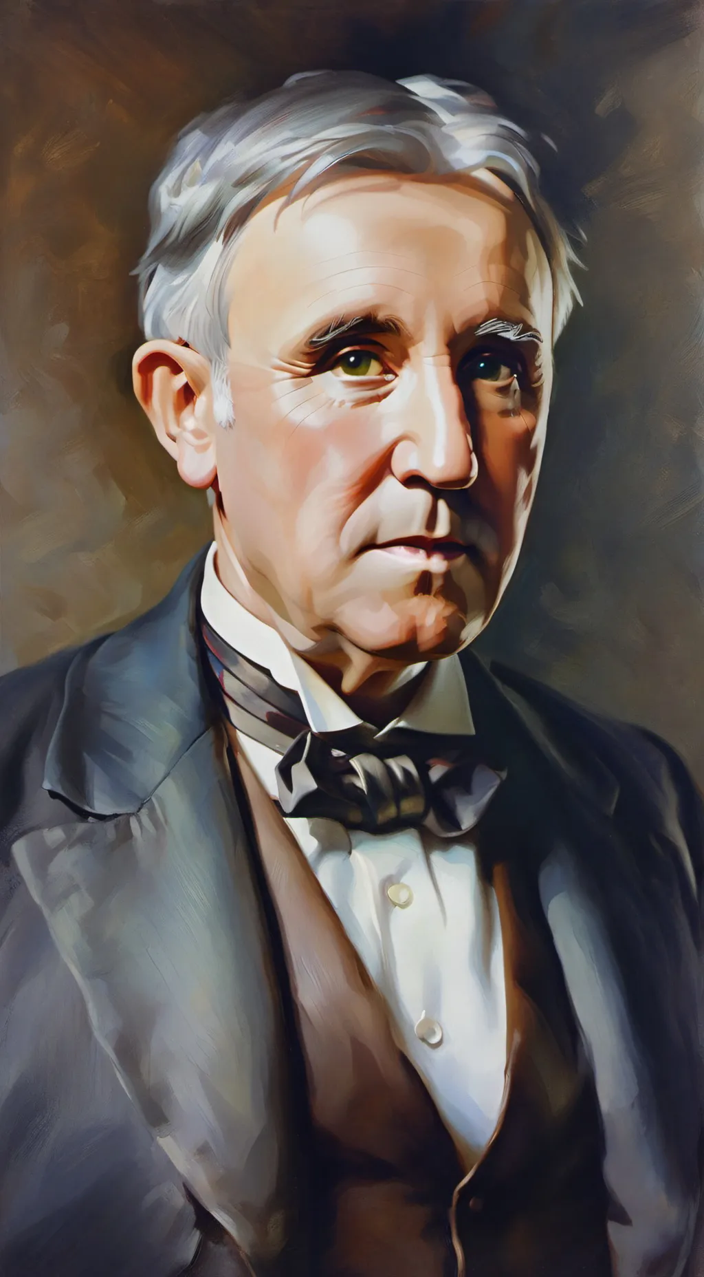 ai character: Thomas Edison  background