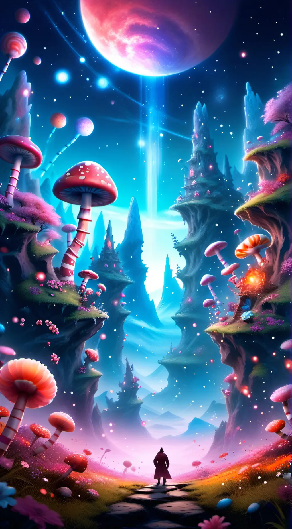 ai character: candyland sweethea background