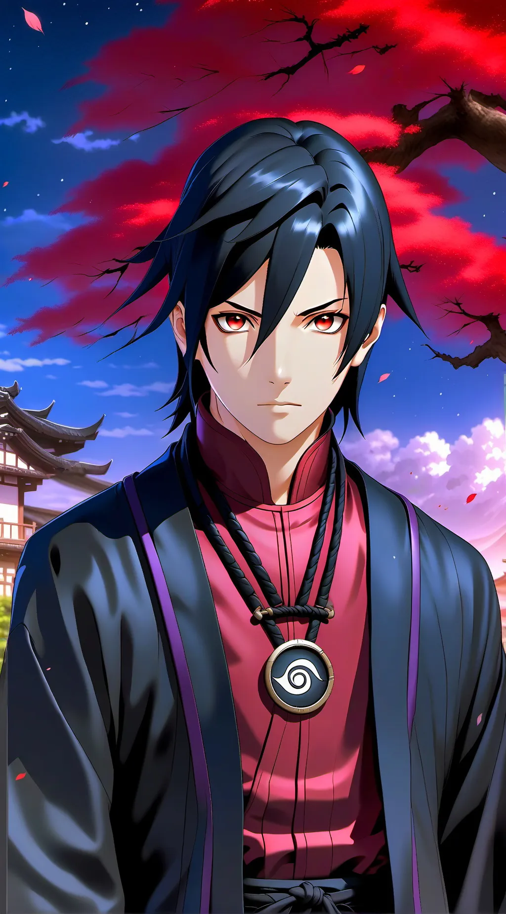 ai character: Itachi Uchiha background