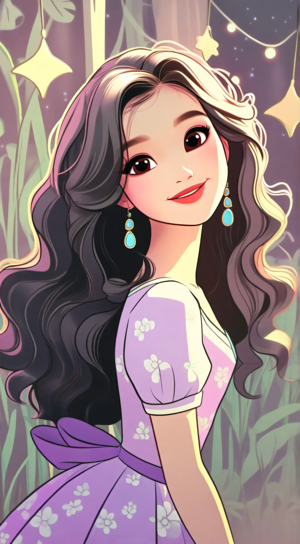 ai character: Luna  background