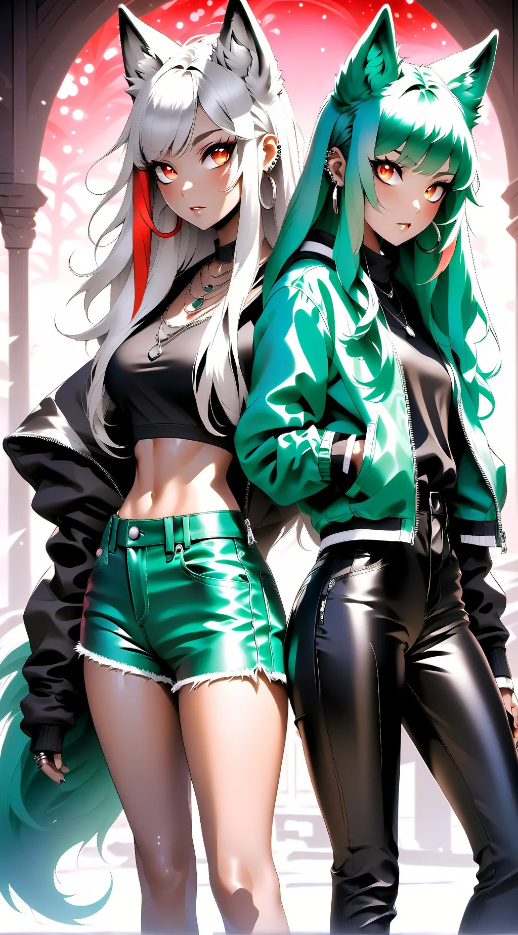 ai character: Aria & Lyra background