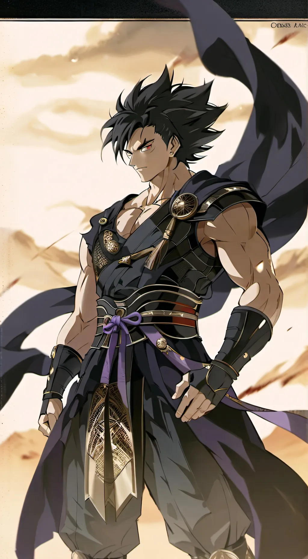 ai character: kakarot  background