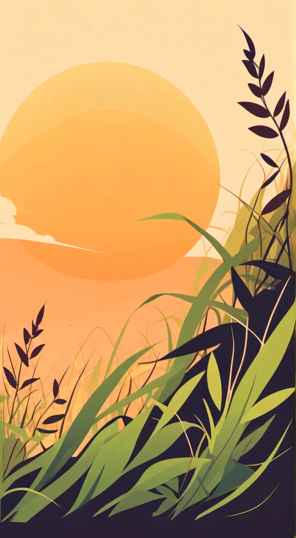 ai character: grass background