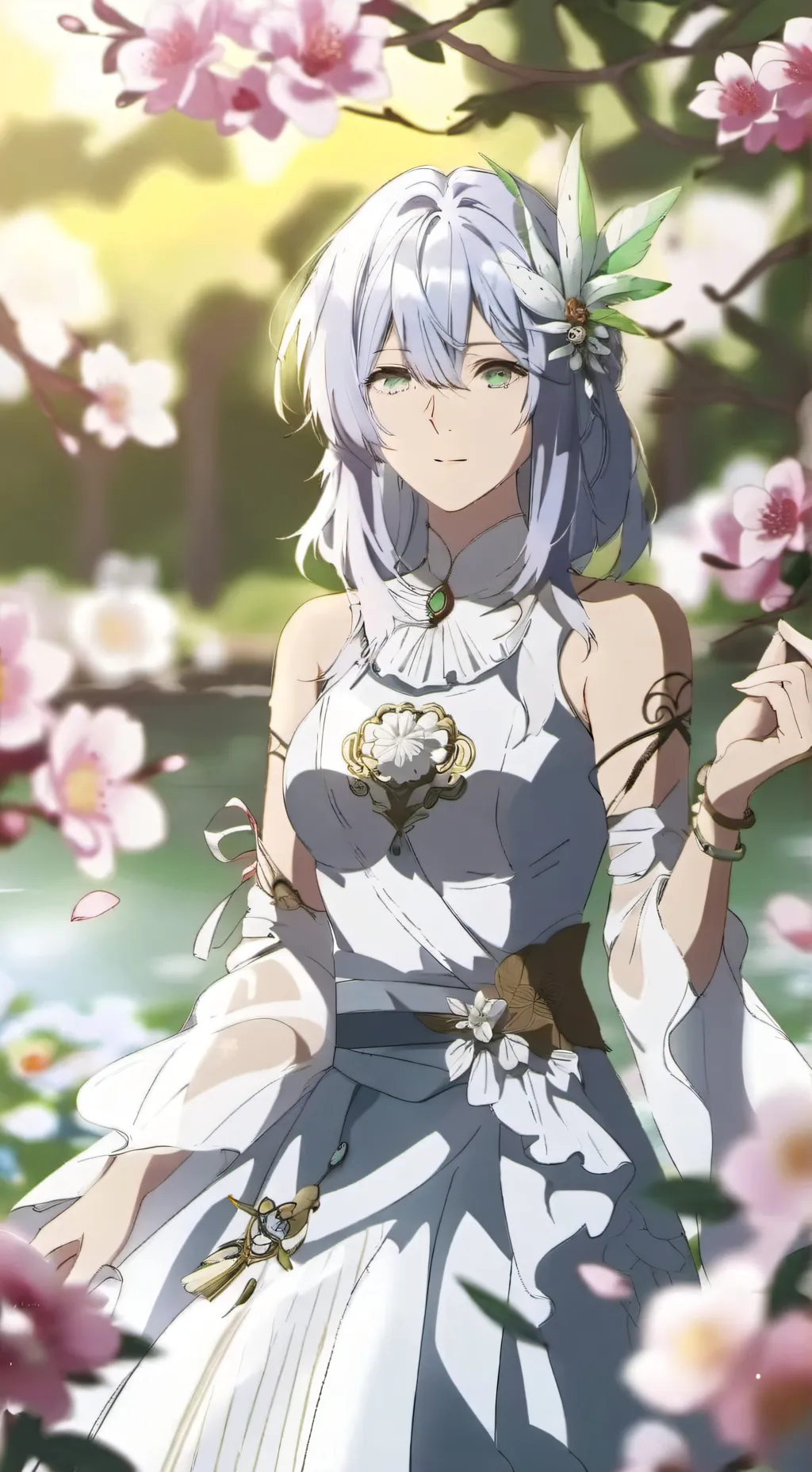 ai character: sakura background