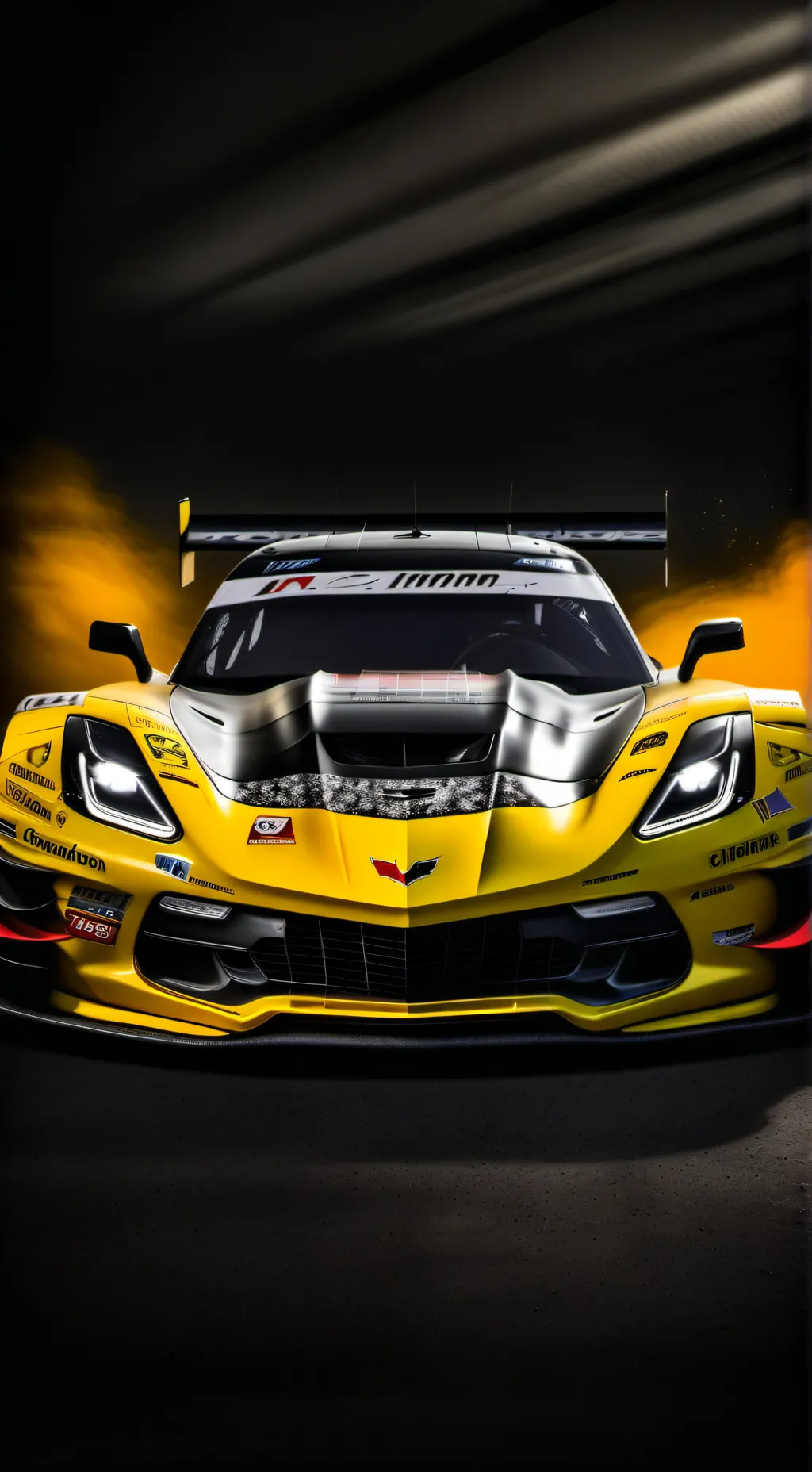 ai character: corvette c7. r background