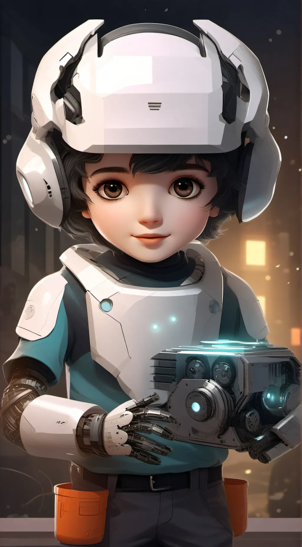 ai character: Little Helper  background
