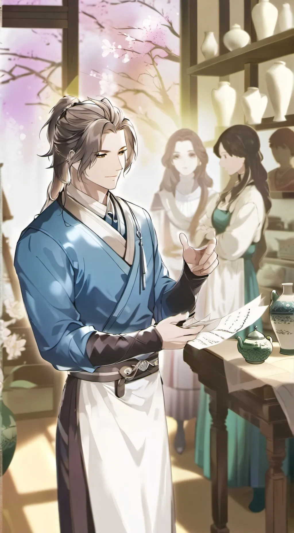 ai character: kim  background