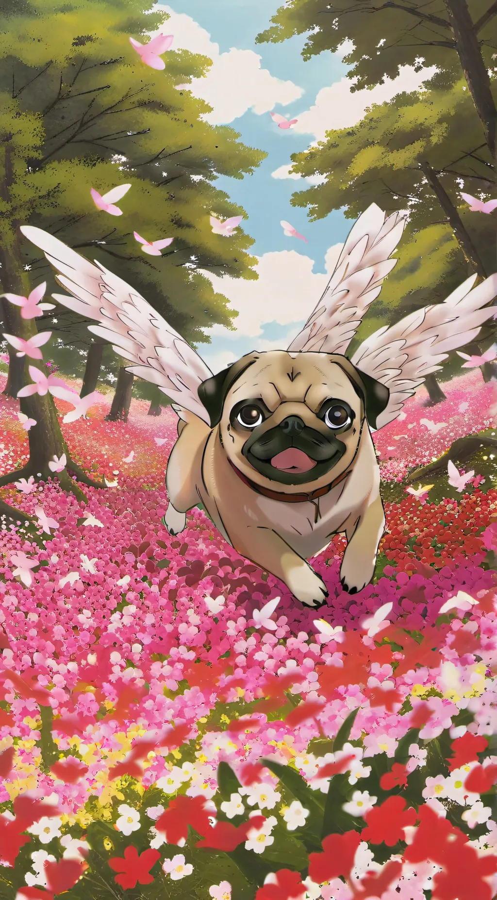 ai character: PUGGGGGGGG🩷🎀🩷🎀🩷🎀🩷🎀 background