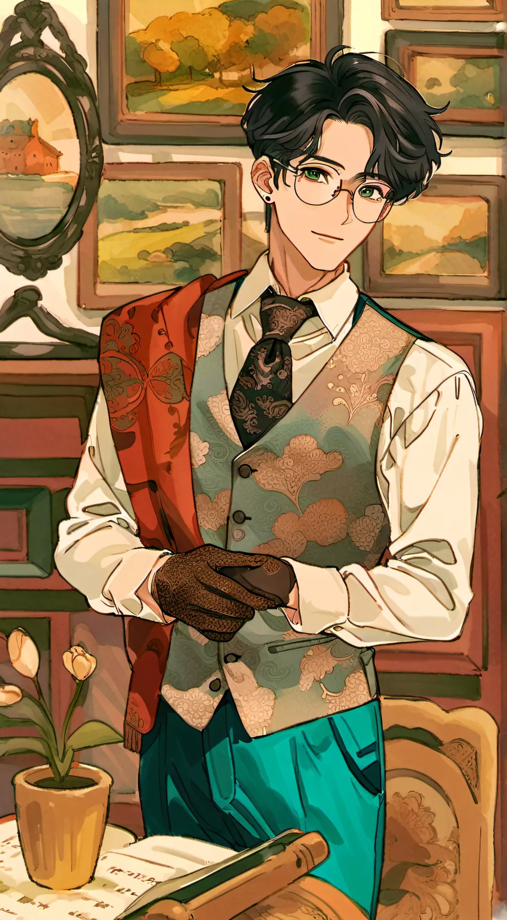 ai character: Victor Callow🥀 background