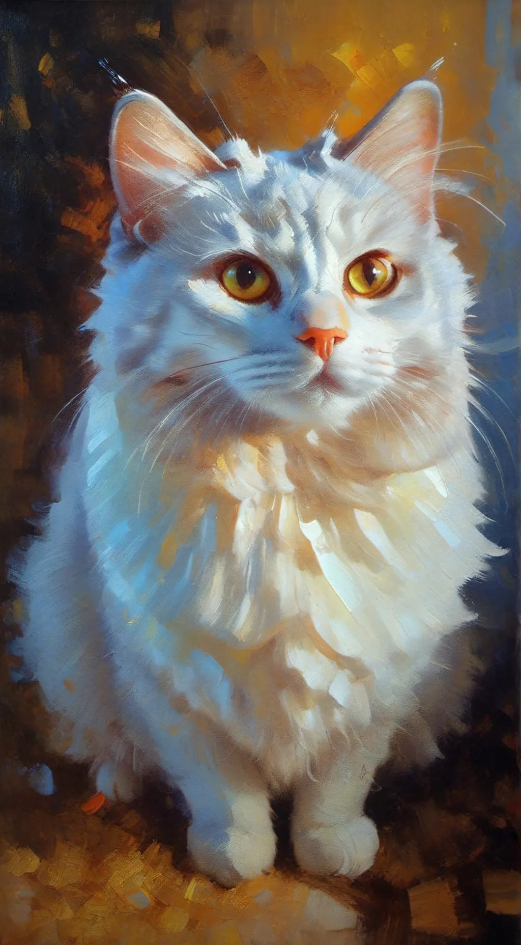 ai character: Brother cat background