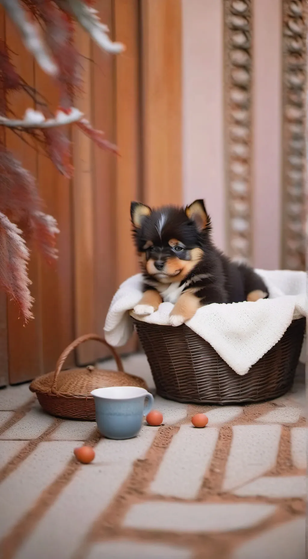 ai character: perro bebe background