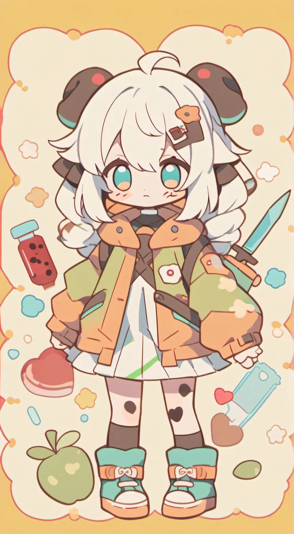 ai character: Girls makeover! background