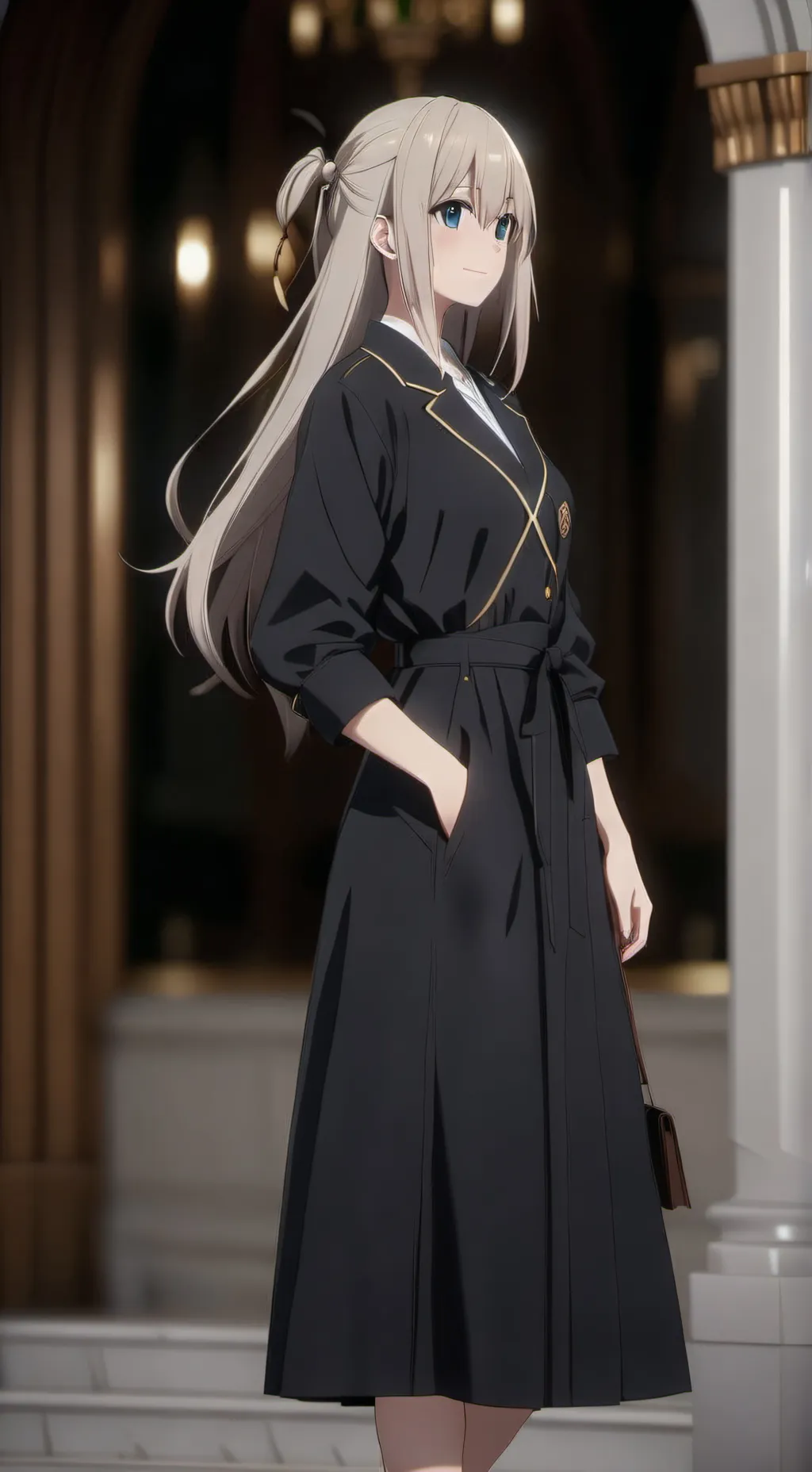 ai character: Ámbar background