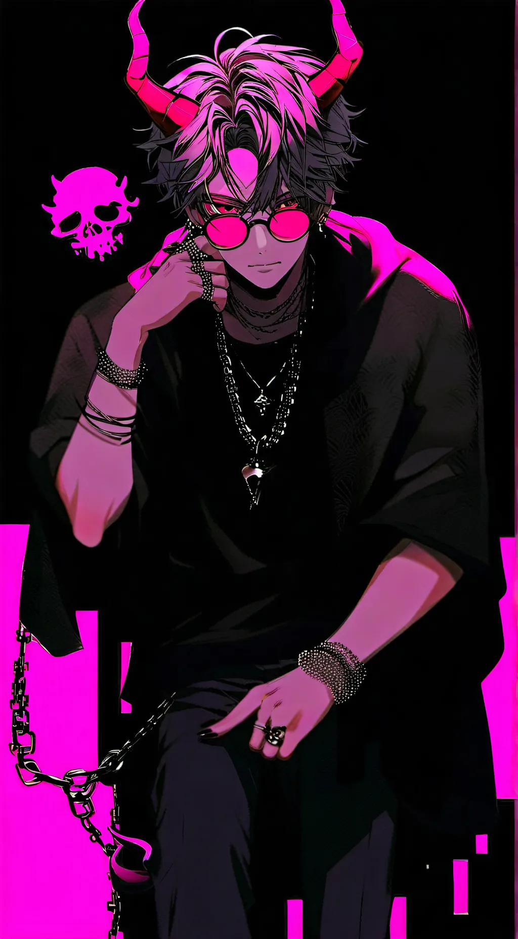 ai character: Akira  background