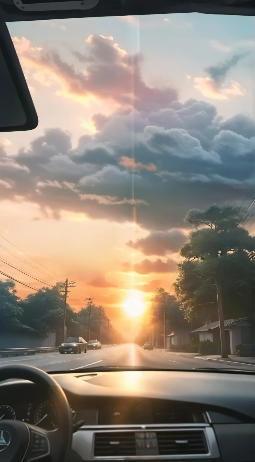 ai character: drivers ed grass background