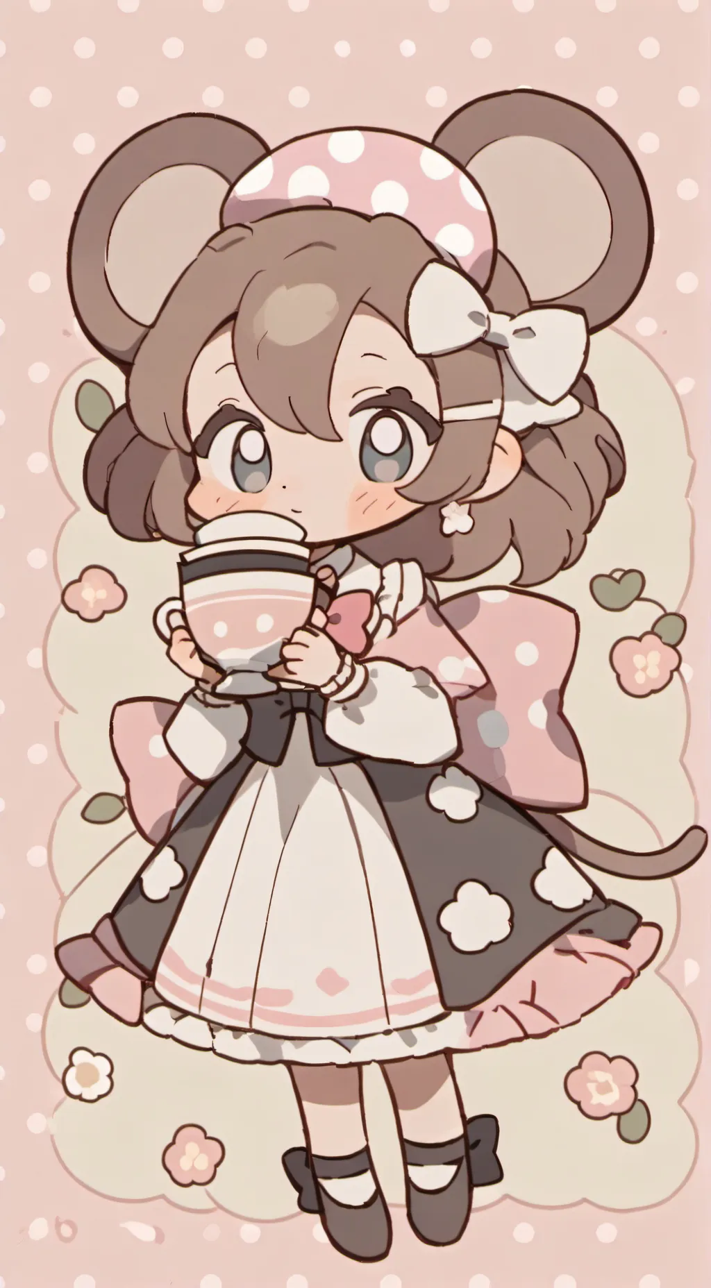 ai character: Minnie Mouse background