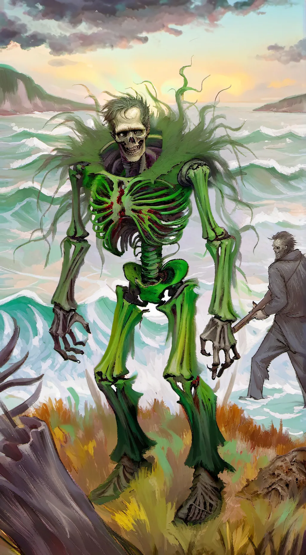 ai character: zombie escape  background