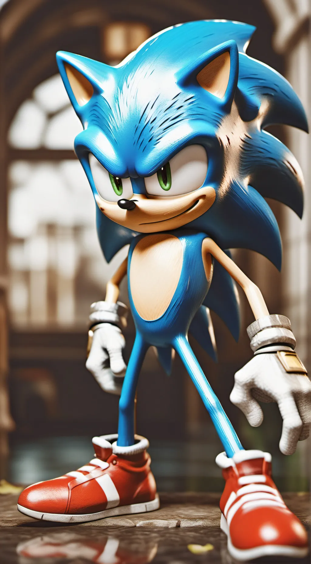 ai character: Sonic el erizo background