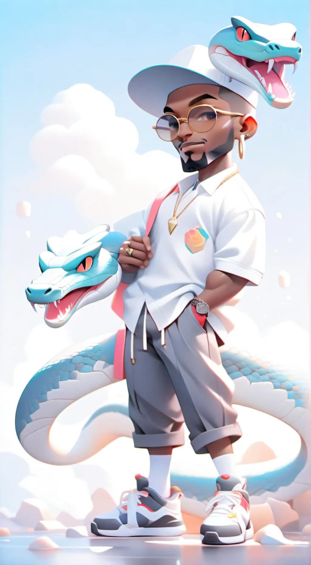 ai character: emo boy background