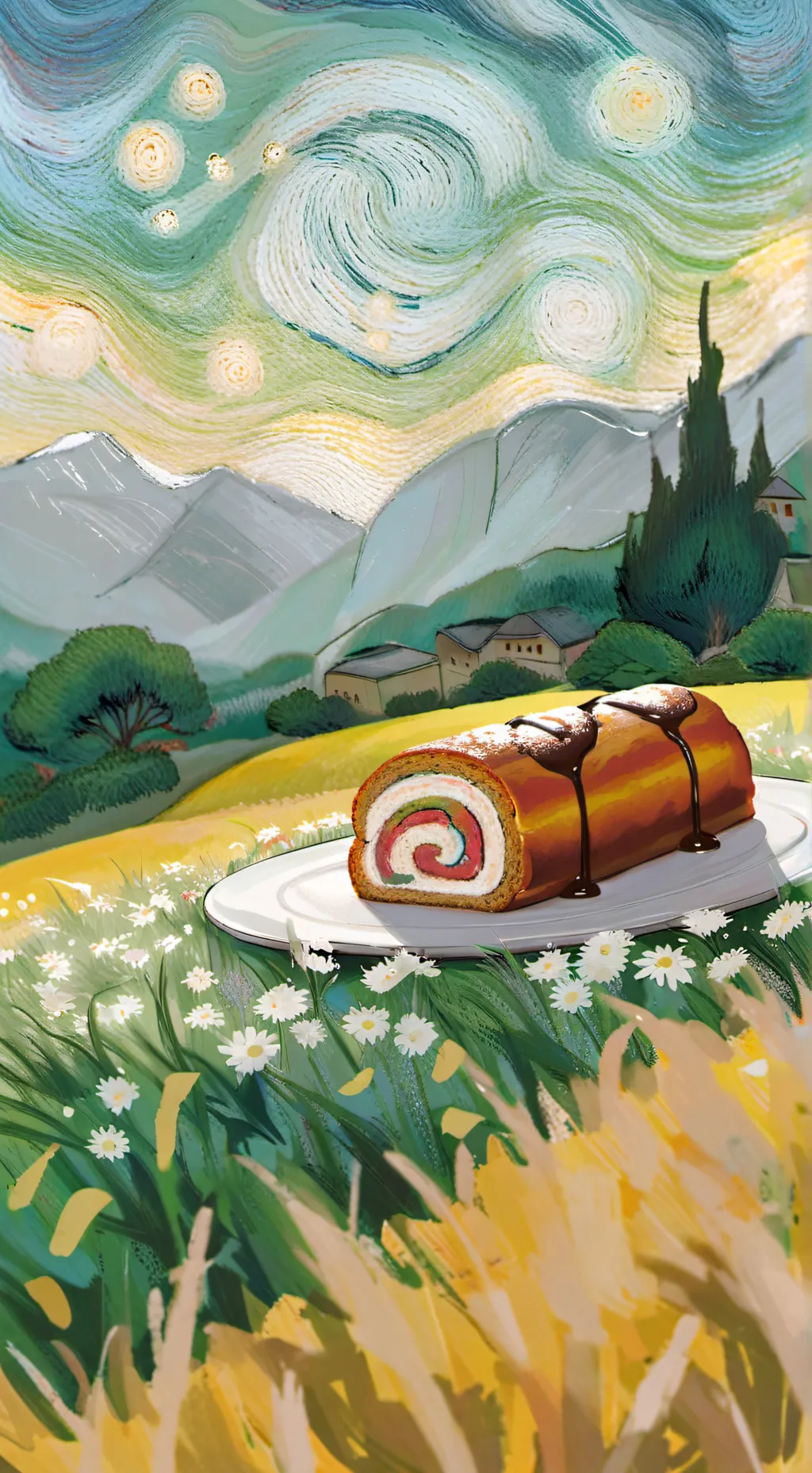 ai character: fruitcake angst background