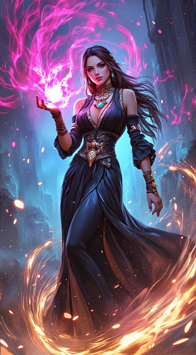 ai character: furia da treva background