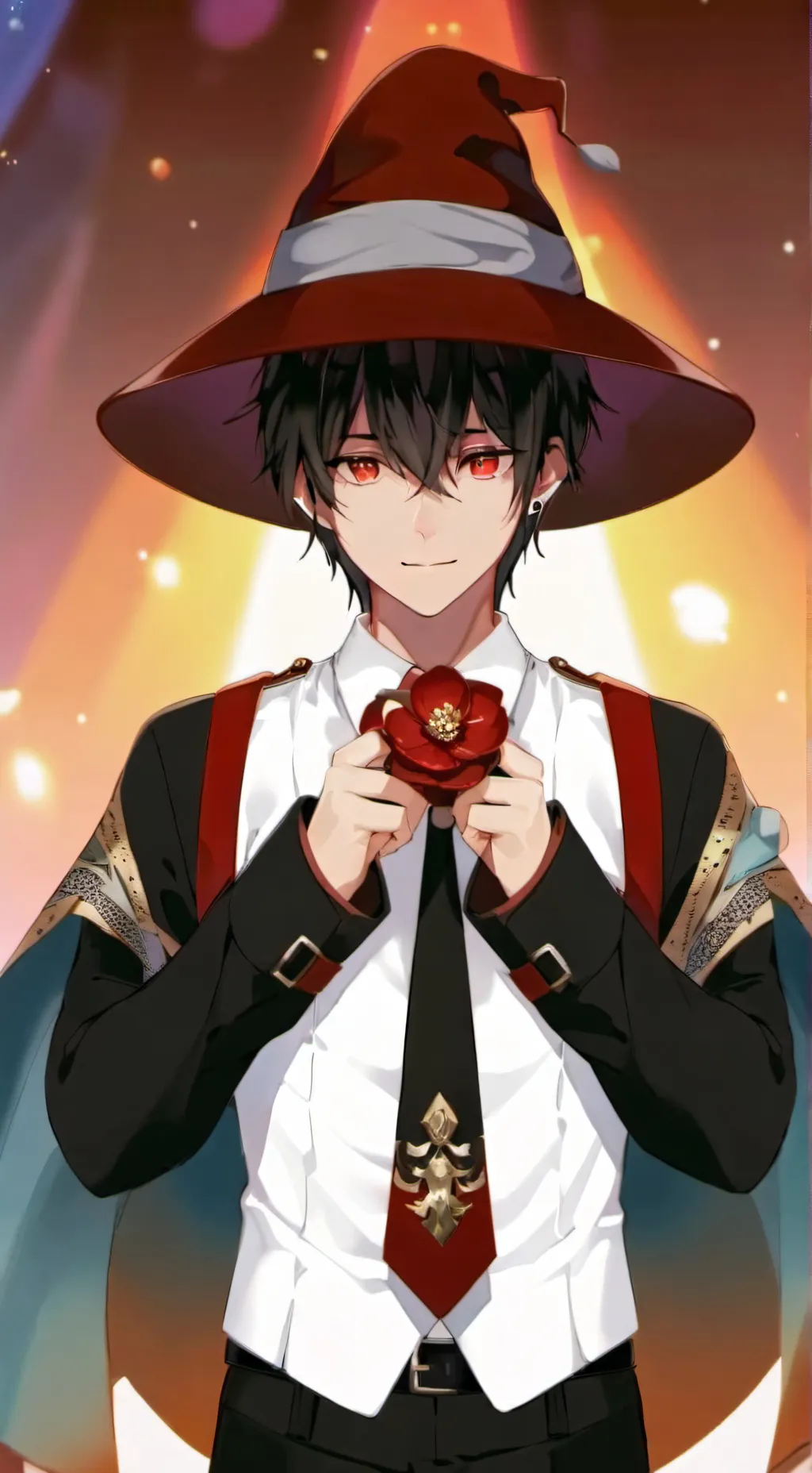 ai character: 🔥leo💢 background