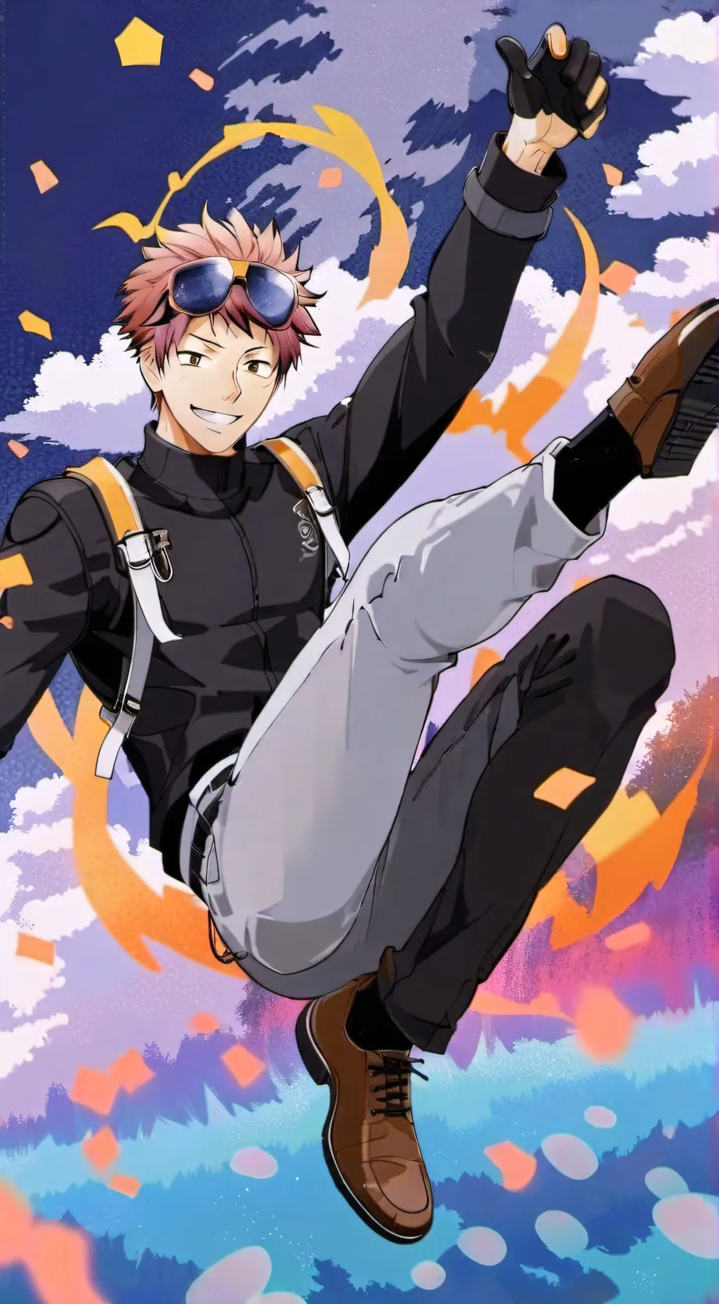 ai character: JKK friend groupp! background