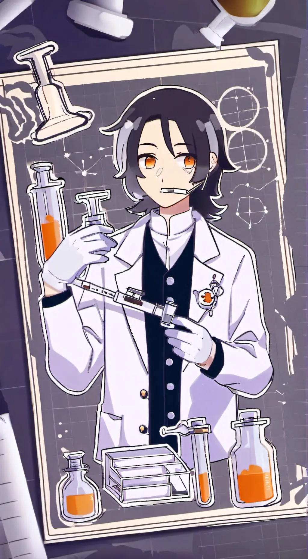 ai character: scientist  background