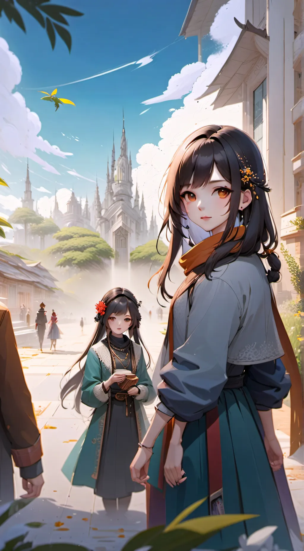 ai character: mange y marina background