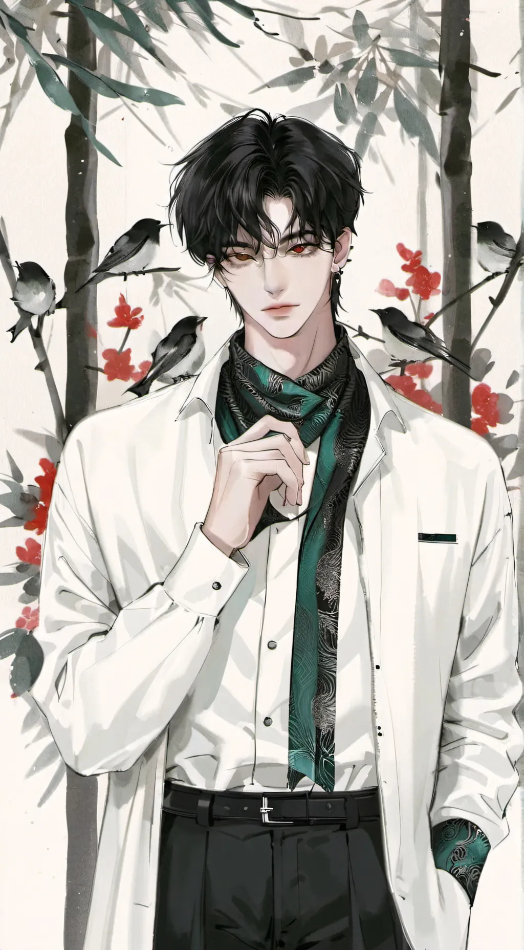 ai character: Maki background