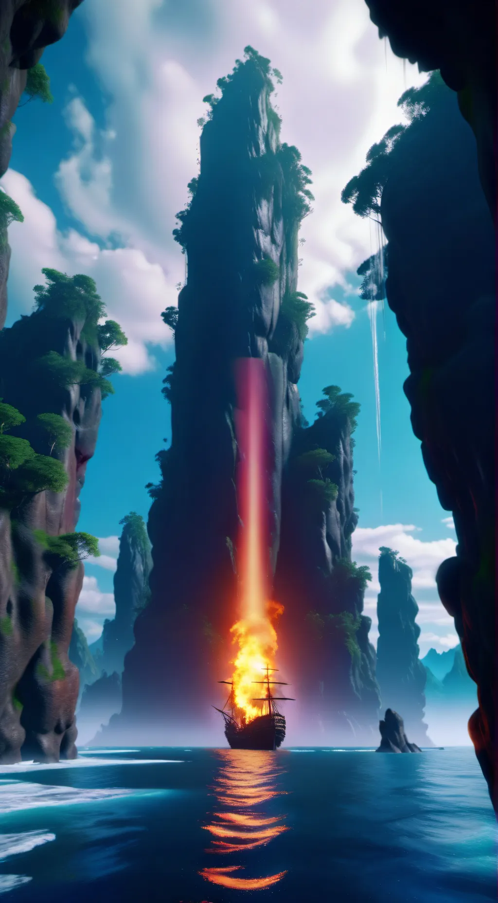 ai character: Skull island  background