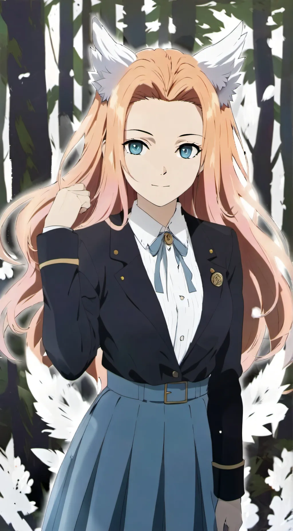 ai character: Azure kibutsuji background