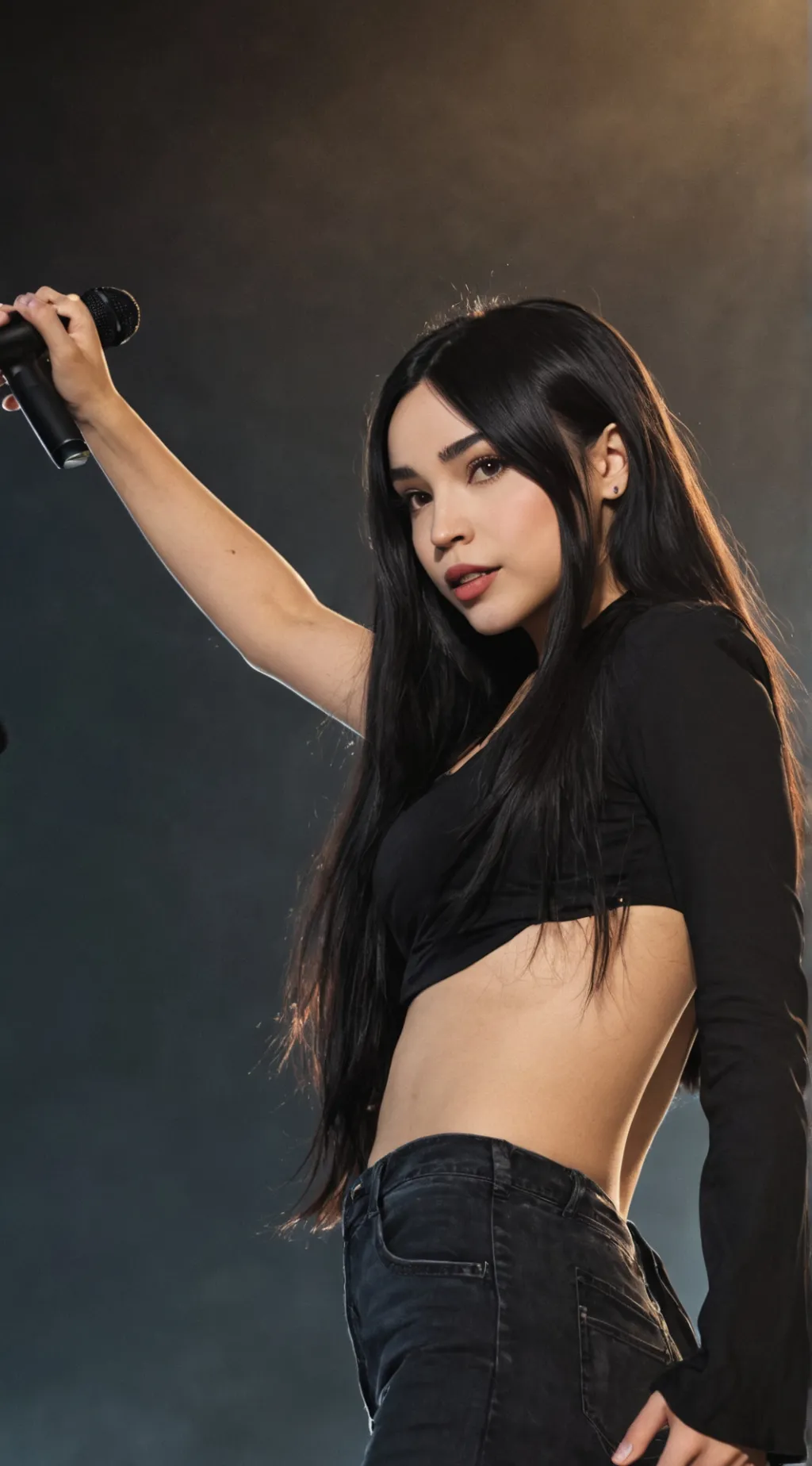 ai character: concert  background