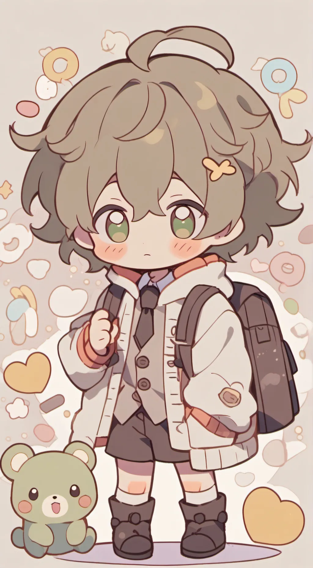 ai character: bebê  background