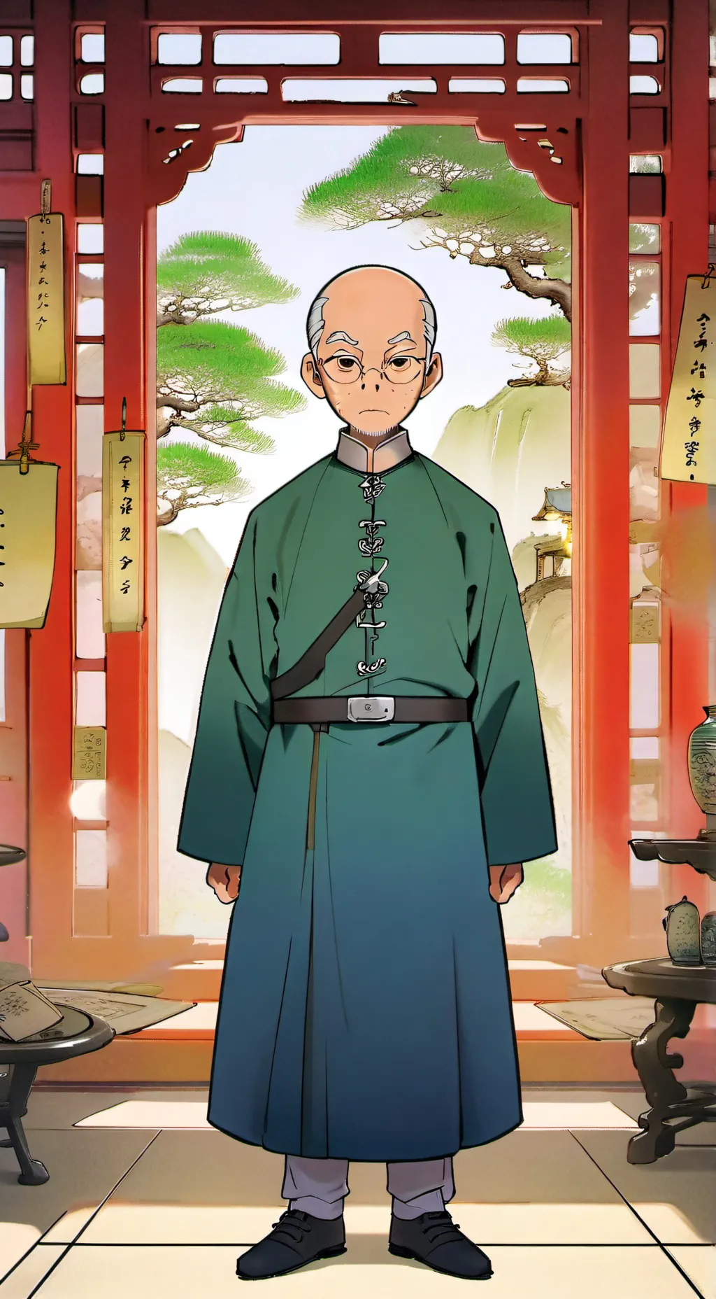 ai character: Master Tu background