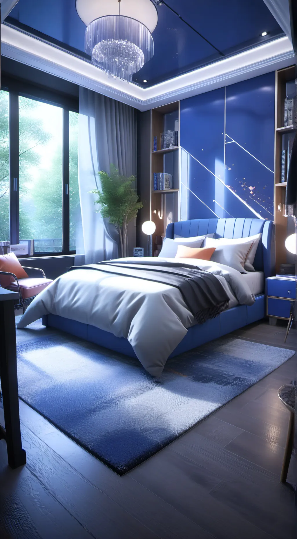 ai character: Sleepover background