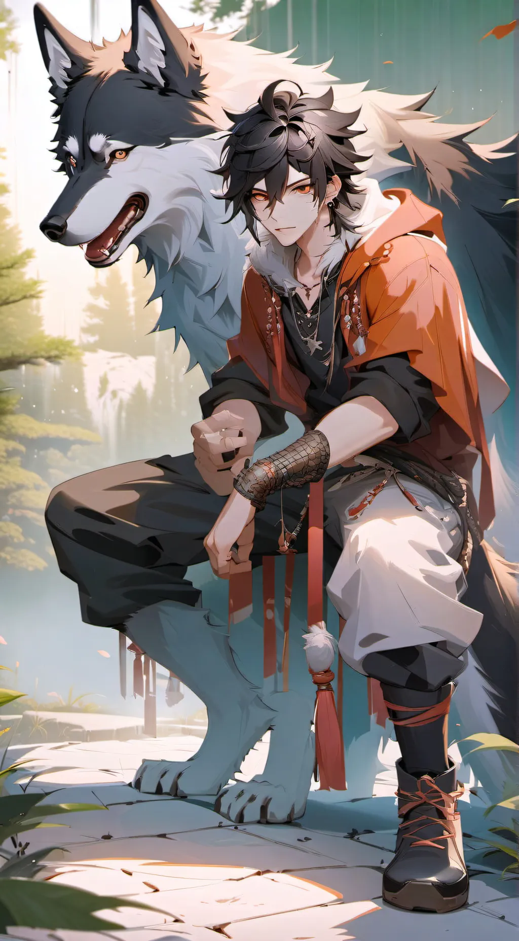 ai character: giant background