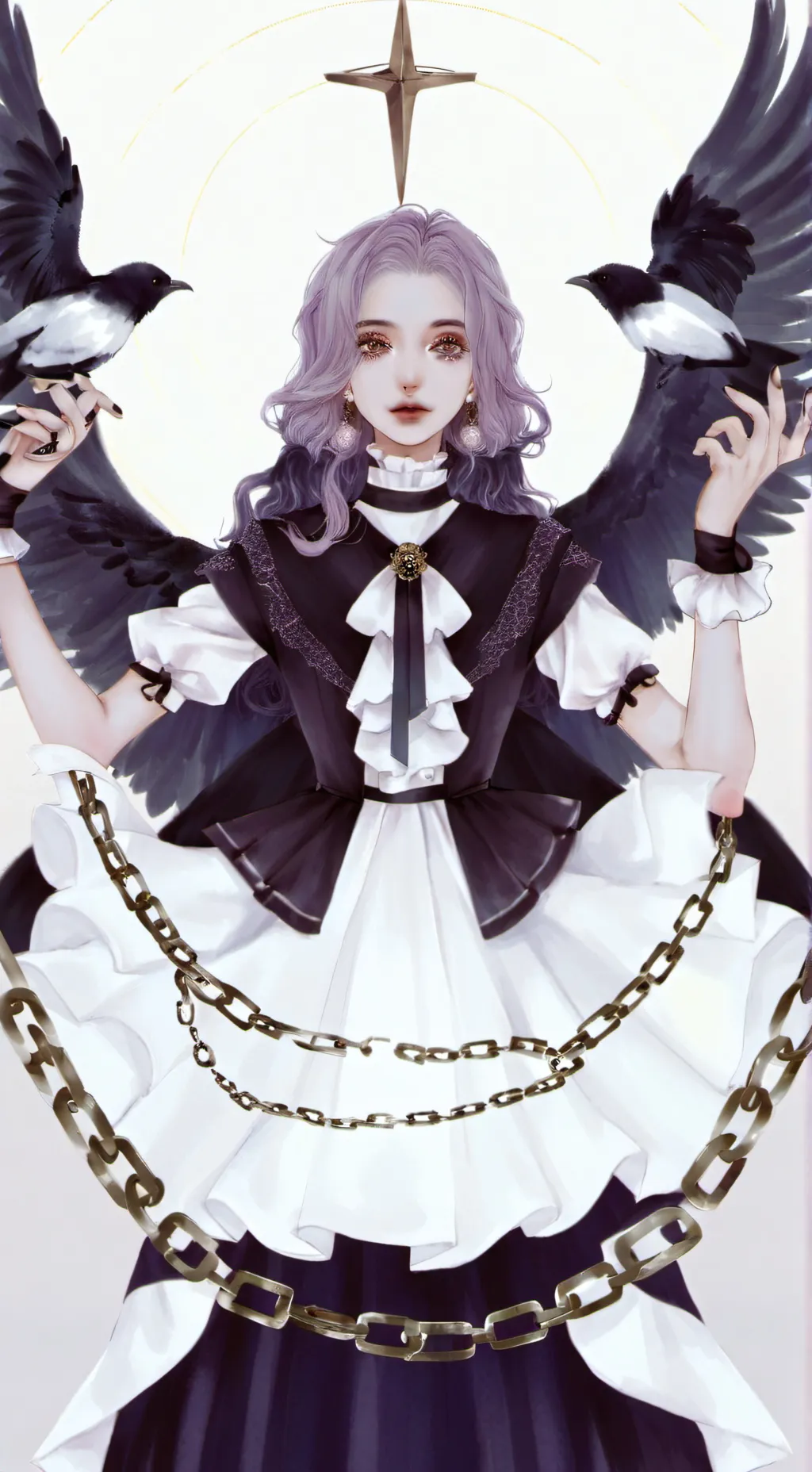 ai character: arcangel  background