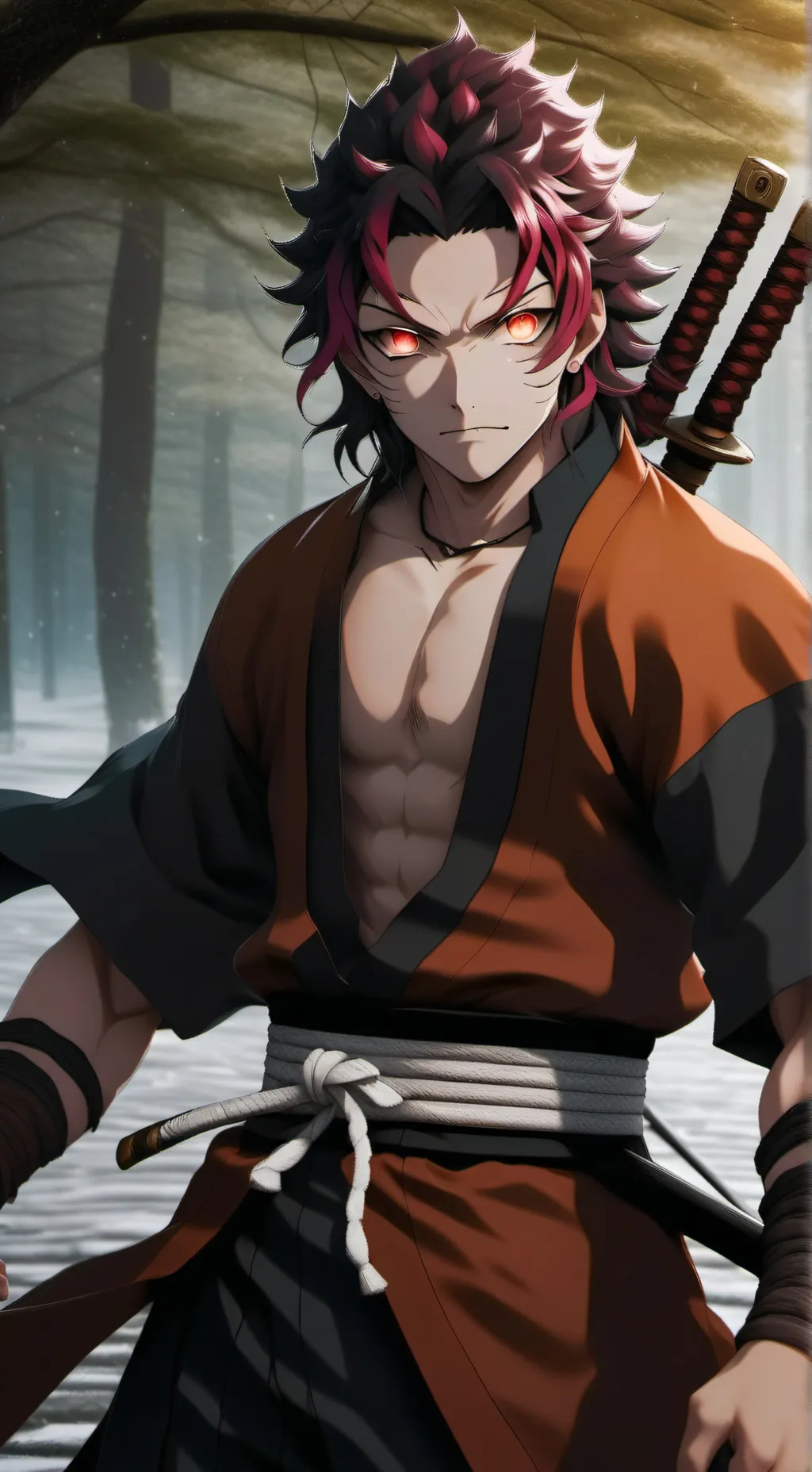 ai character: kny background